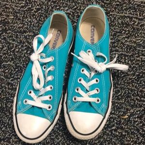 Teal Lowtop Converse